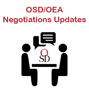  OSD/OEA Negotiations Updates